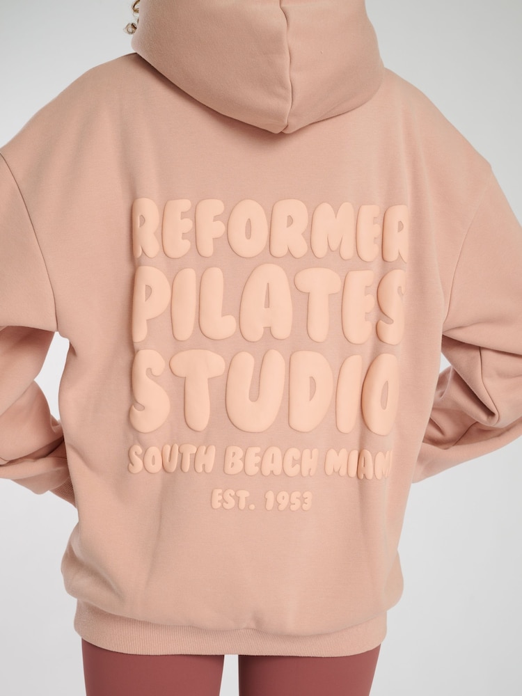 South Beach Pink Reformer Back Graphic Hoodie - Image 3 of 3
