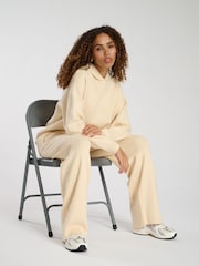 كريم - South Beach Knit Rib Hem Hoodie - صورة 1 من 4
