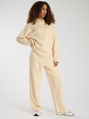 كريم - South Beach Knit Rib Hem Hoodie - صورة 4 من 4