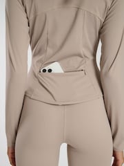 South Beach Natural Long Sleeved Zip-Up Top - Image 4 of 6