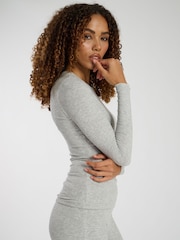 South Beach Grey Long Sleeved Top - Image 3 of 4