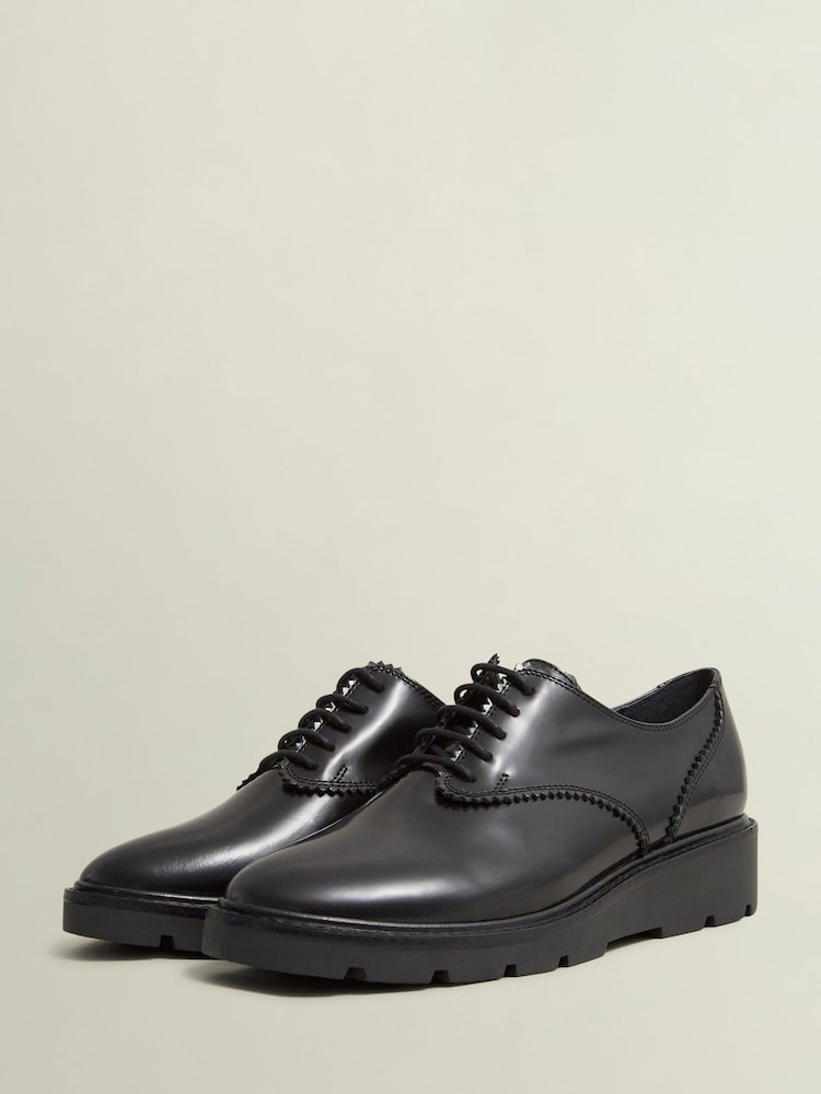 Hobbs Black Chelsey Lace-Up Shoes - Image 2 of 3
