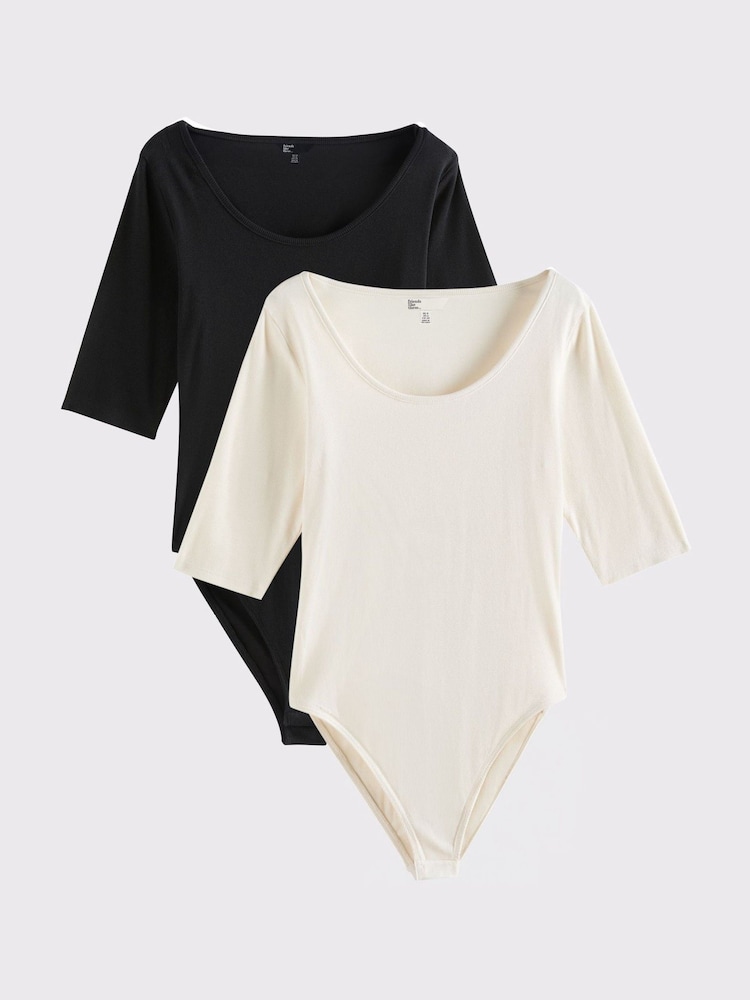 Friends Like These Bodysuits à manches courtes et à encolure dégagée 2 Pack - Image 1 of 7