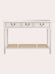 Laura Ashley Dove Grey Clifton 3 Drawer Console Table - Image 2 of 5