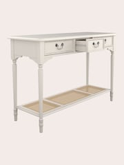 Laura Ashley Dove Grey Clifton 3 Drawer Console Table - Image 5 of 5