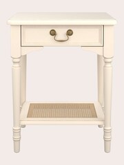 Laura Ashley Ivory Clifton 1 Drawer Side Table - Image 2 of 5