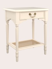 Laura Ashley Ivory Clifton 1 Drawer Side Table - Image 3 of 5