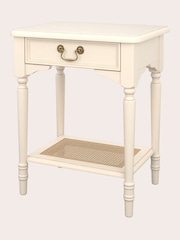 Laura Ashley Ivory Clifton 1 Drawer Side Table - Image 4 of 5