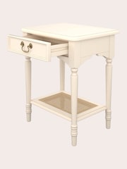 Laura Ashley Ivory Clifton 1 Drawer Side Table - Image 5 of 5