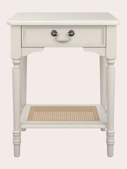 Laura Ashley Dove Grey Clifton 1 Drawer Side Table - Image 2 of 5