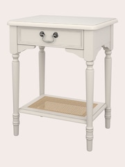 Laura Ashley Dove Grey Clifton 1 Drawer Side Table - Image 4 of 5