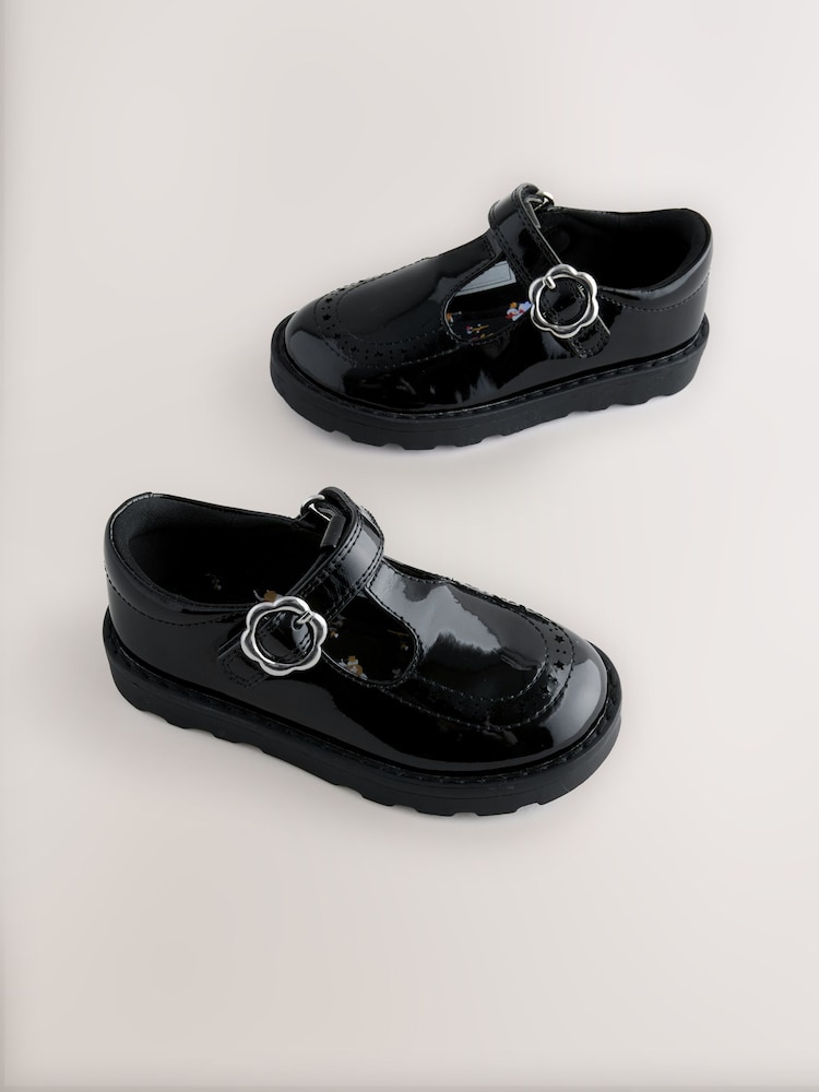 Črn patent - T-Bar School Shoes - Slika 1 iz 5