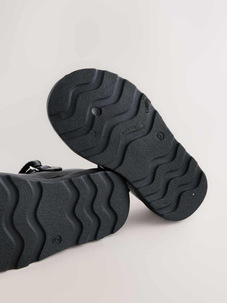 Črn patent - T-Bar School Shoes - Slika 5 iz 5
