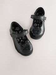 Black Patent Cat Character Mary Jane School Shoes - Image 4 of 5
