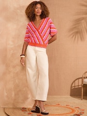 Love & Roses Multi Scallop Knitted top - Image 3 of 4