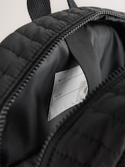 Black Quilted Backpack - Image 7 of 8