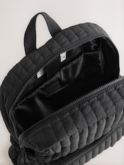Black Quilted Backpack - Image 8 of 8