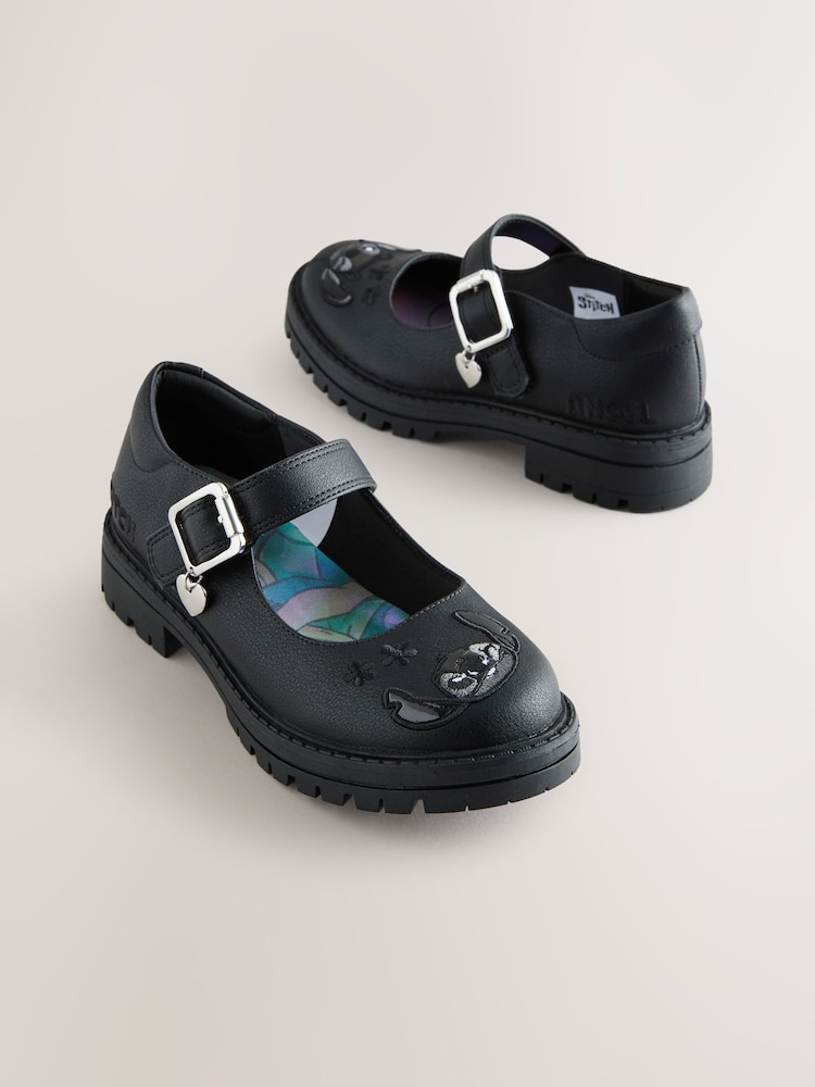 Negro - Lilo & Stitch Mary Jane School Shoes - Imagen 1 de 6