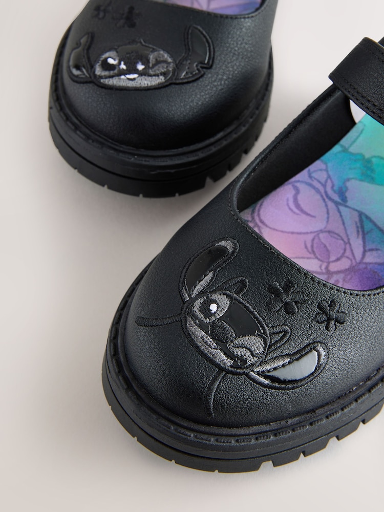 Buy Black Lilo Stitch Mary Jane School Shoes from Next India