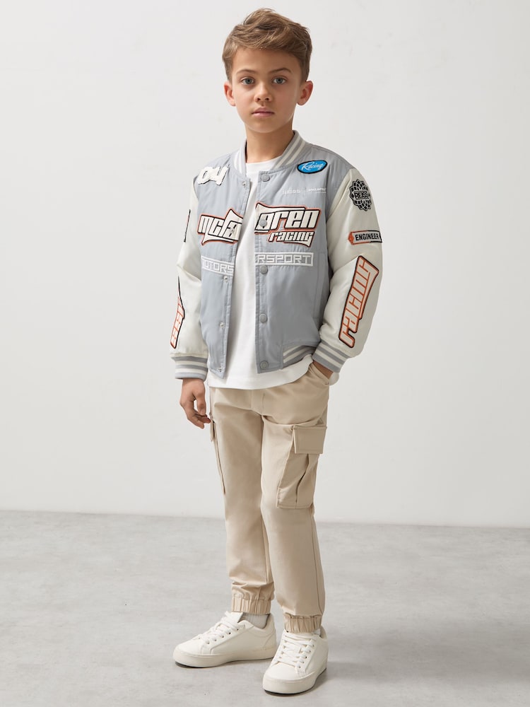 Tonos azules - Reiss Zoom Unisex Fit McLaren F1 Team Bomber Jacket - Imagen 1 de 8