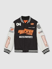 Negro/blanco crudo - Reiss Zoom Unisex Fit McLaren F1 Team Bomber Jacket - Imagen 2 de 9