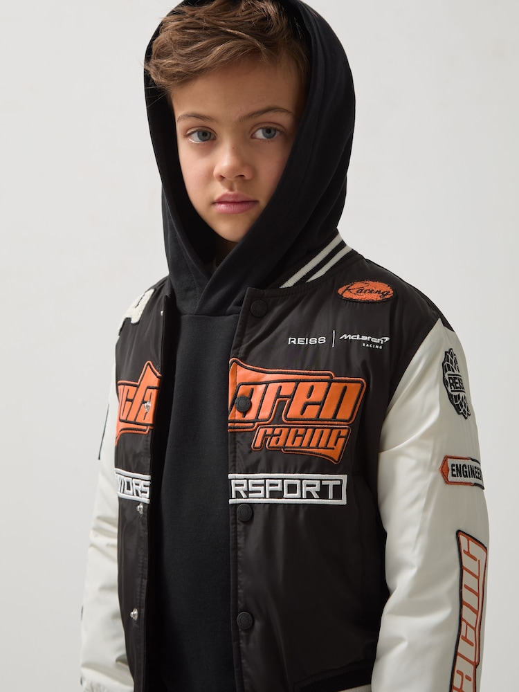 Buy Reiss Black/Off White Zoom 3-9 yrs McLaren F1 Team Bomber