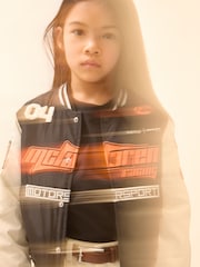 Negro/blanco crudo - Reiss Zoom Unisex Fit McLaren F1 Team Bomber Jacket - Imagen 6 de 9