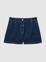 Джинсовые шорты с плиссированной отделкой Reiss Raymond - Изображение 2 из 6