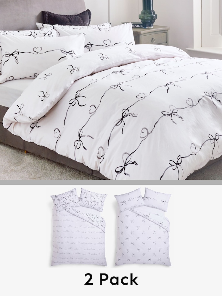 2 Pack Reversible Duvet Cover and Pillowcase Set - صورة 1 من 9 2 Pack Reversible Duvet Cover and Pillowcase Set - صورة 1 من 9