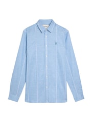 Camisa de manga comprida listrada de linho Lyle & Scott - Imagem 1 de 1
