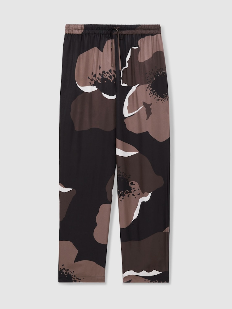 Pantalon ample Reiss Lottie Fleuri Imprimé - Image 2 de 7