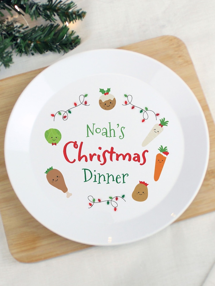 Personalised Plastic My First Christmas Dinner Plate by PMC - Image 2 of 2