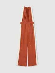 Reiss Orange Inez Colour-Block Rope-Cord Jumpsuit - Image 3 of 7
