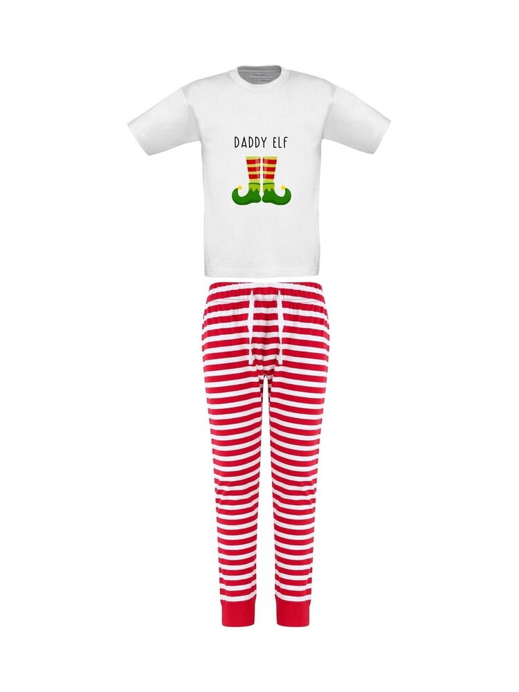 Mens Personalised Christmas Elf Pyjamas by Koko Blossom - Image 1 of 4
