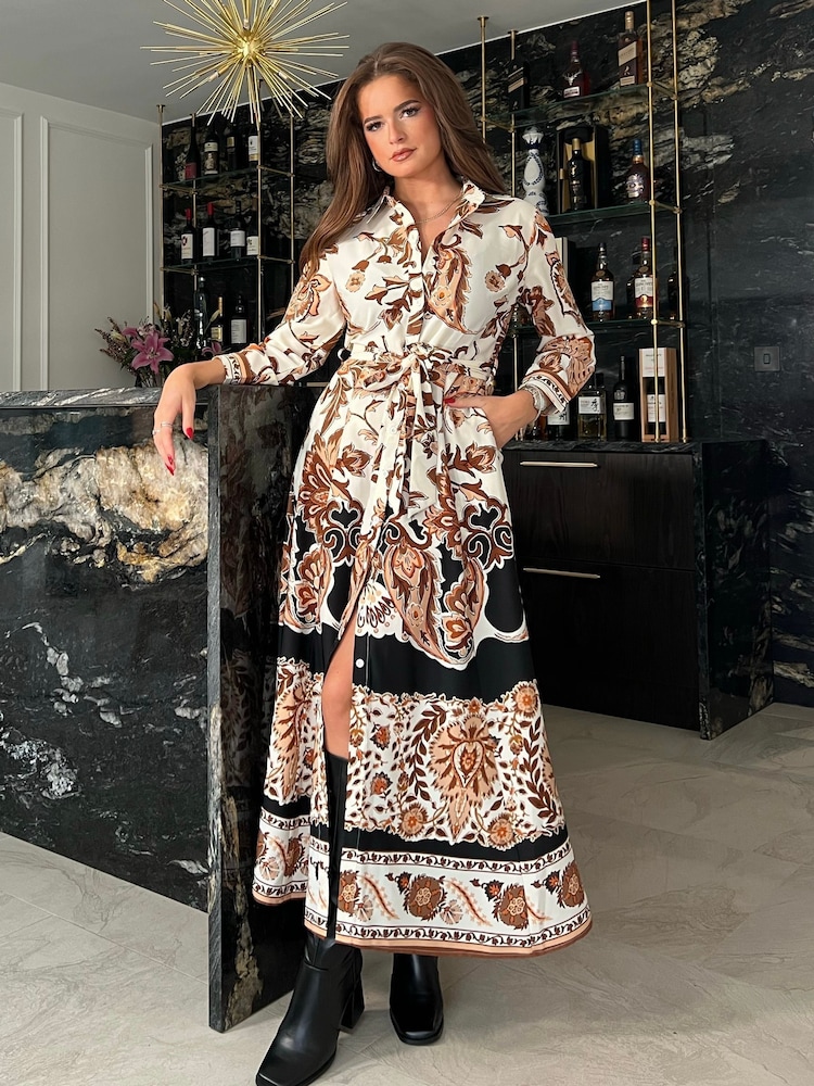 Girl In Mind Angela Tie Front Shirt Dress - Imagen 2 de 4 Girl In Mind Angela Tie Front Shirt Dress - Imagen 2 de 4