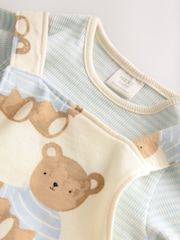Blue Bear Print Baby Jersey Dungarees And Bodysuit Set (0mths-2yrs) - Image 7 of 7