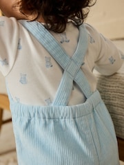 Blue Bear Baby Cord Dungarees and Bodysuit Set (0mths-2yrs) - Image 4 of 13