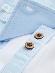 Blue Bear Baby Cord Dungarees and Bodysuit Set (0mths-2yrs) - Image 6 of 13