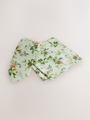 Green Kew Gardens Floral Tie and Pocket Square - Image 1 of 4