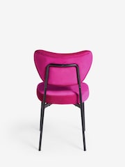 Rockett St George Set of 2 Hot Pink Velvet Perfect Dining Chairs - Image 9 of 11