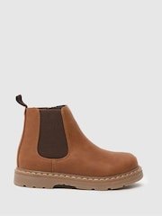 Schuh Coolest Chelsea Brown Boots - Image 1 of 4
