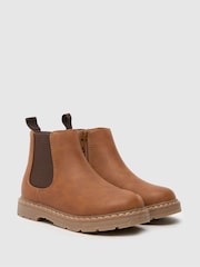 Schuh Coolest Chelsea Brown Boots - Image 2 of 4