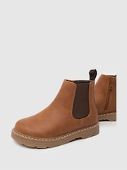 Schuh Coolest Chelsea Brown Boots - Image 3 of 4