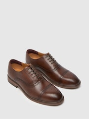 Schuh Raven Leather Brown Brogues - Image 3 of 4