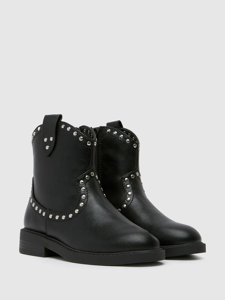 Schuh Cactus Western Black Boots - Image 3 of 4