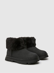 Schuh Cherry Faux Fur Black Boots - Image 3 of 4