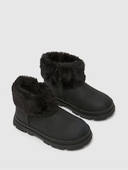 Schuh Cherry Faux Fur Black Boots - Image 4 of 4