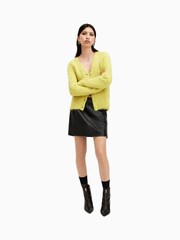 AllSaints Yellow Vortex Cardigan - Image 3 of 8