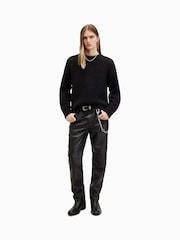 AllSaints Black Harlen Crew Jumper - Image 3 of 7