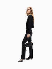 AllSaints Black Ridley Ladder Jumper - Image 6 of 9